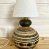 Stará krásná lampa z keramiky s horním i spodním svícením