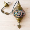 Stará lampa z mosazi a sklíček