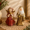 Porcelánové sošky na čajovou svíčku  Andílek a Mrazík